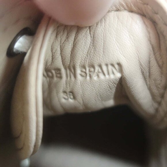 Chloe Kyle High Top Sneakers Beige Suede Size 36 NEW - Picture 11 of 12